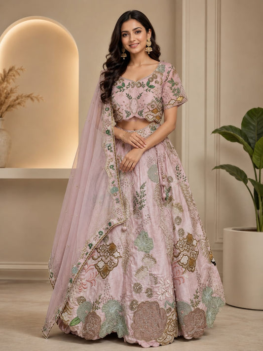 Bridal Lehnga O pink