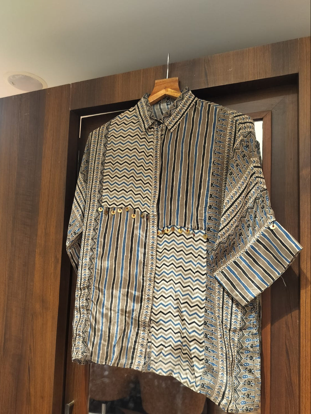 Smart Crepe Satin Printed Shirt