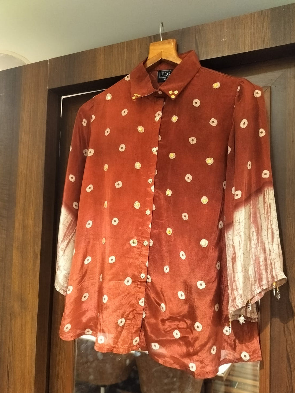 Smart Crepe Satin Printed Shirt